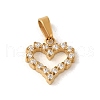 Ion Plating(IP) 304 Stainless Steel Pendants STAS-C103-08G-1
