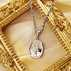 Non-Tarnish Stainless Steel Pendant Necklaces for Women ZR3871-2-2