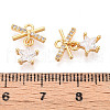 Brass Micro Pave Cubic Zirconia Charms KK-N263-74A-G-3