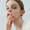 FIBLOOM 8Pcs 4 Colors 304 Stainless Steel Vortex Cuff Earrings EJEW-FI0001-60-7
