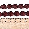 Frosted Glass Beads Strands GLAA-T023-30E-4