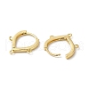 Rack Plating Brass Hoop Earrings Finding KK-E084-64G-2