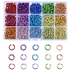 1500PCS 15 Colors Aluminum Jump Rings ALUM-CJ0001-21-1