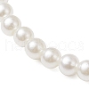 ABS Plastic Imitation Pearl Round Beads Stretch Bracelets BJEW-JB11869-01-4