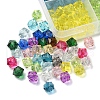 375Pcs 15 Colors Transparent Acrylic Beads TACR-FS0001-41-4