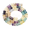 Natural Colorful Fluorite Beads Strands G-H051-B01-02-3