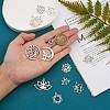 12Pcs 12 Style 201 Stainless Steel Pendants STAS-SZ0002-48P-2