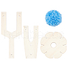 Wood Pom Pom Maker Kit WOOD-WH0050-008-1