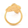 Ion Plating(IP) 304 Stainless Steel Snake Wrap Cuff Finger Rings for Women RJEW-S414-60C-G-3