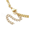 Brass Curb Chains & Paperclip Chains Bracelet Makings AJEW-JB01227-3