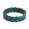 Natural Malachite Stretch Bracelets G-D0018-01-2