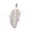 304 Stainless Steel Big Pendants STAS-E449-06B-P-1