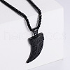 Vintage Stainless Steel Viking Knife Shaped Pendant Punk Necklaces for Men RK3573-3-1