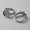 304 Stainless Steel Adjustable Bezel Cup Ring Settings FIND-WH0110-500D-1
