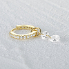 Elegant Vintage S925 Sterling Silver Teardrop Hoop Earrings YO6576-1-4
