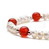 Natural Gemstone Beaded Bracelets BJEW-JB05313-3