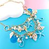 Alloy & Plastic Pearl & Natural Shell Pendant Necklaces FS-WGF2DC0-02-1