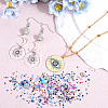 SUNNYCLUE 1200Pcs 12 Colors Cubic Zirconia Cabochons ZIRC-SC0001-29-4