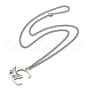 201 Stainless Steel Necklaces NJEW-Q336-01C-P-2