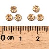 Rack Plating Brass Crystal Rhinestone Rondelle Space Beads RB-D303-KCG-3