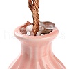 Mother's Day Natural Rose Quartz Chips Money Tree Decorations DJEW-C016-01N-3