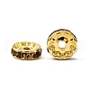 Brass Grade A Rhinestone Spacer Beads RSB039NF-05G-4