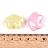 UV Plating Opaque Acrylic Beads OACR-T028-49-3