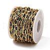 Brass Glass Rectangle Link Chains CHC-R001-01G-01-3