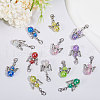 Angel Acrylic & Alloy Pendant Decorations HJEW-AB00682-5