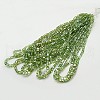 Electroplate Glass Beads Strands EGLA-D018-6x6mm-24-2
