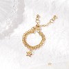 Adjustable Brass Multi-strands Finger Rings RJEW-JR00864-1