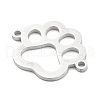 304 Stainless Steel Hollow Connector Charms STAS-P332-02P-2