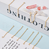 Beebeecraft 20 Strands Brass Chain Links/Connectors KK-BBC0014-91-4