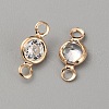 Alloy Clear Cubic Zirconia Connector Charms FIND-WH0128-11C-KCG-1