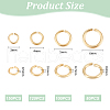 Unicraftale 450Pcs 4 Styles Brass Jump Rings KK-UN0002-76-5