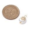 3Pcs 3 Styles Plastic Imitation Pearl Pendants PALLOY-JF02721-2