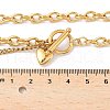 304 Stainless Steel Toggle Heart Y Necklaces for Women NJEW-M101-04G-5