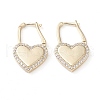 Brass Micro Pave Cubic Zirconia Huggie Hoop Earrings X-EJEW-L234-010B-G-1