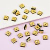 Brass Rhinestone Spacer Beads RSB074NF-12G-2