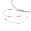 Natural Gemstone Braided Bead Bracelet Sets BJEW-JB08953-8