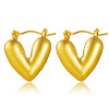 Heart 304 Stainless Steel Hoop Earrings FS-WGB615E-01-5