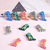 12Pcs 4 Colors Silicone Focal Beads JX755A-5