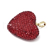Brass Rhinestone Pendants KK-K293-48D-G-2