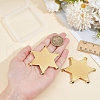 BENECREAT 2Pcs Alloy Blank Brooch Base Settings FIND-BC0013-77G-3