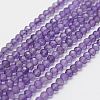 Natural Amethyst Bead Strands G-P271-3mm-09-1