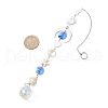 Glass Round & Octagonal Beads Hanging Suncatchers HJEW-JM03445-3