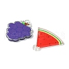 10Pcs 5 Style Translucent Acrylic Pendants TACR-YW0001-83-2
