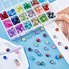 DIY Baking Painted Crackle Glass Beads Stretch Bracelet Making Kits DIY-PH0004-54A-2