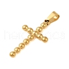 Ion Plating(IP) 304 Stainless Steel Pendants STAS-C103-30B-G-2