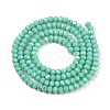 Electroplate Opaque Solid Color Glass Beads Strands EGLA-A044-P2mm-L14-3